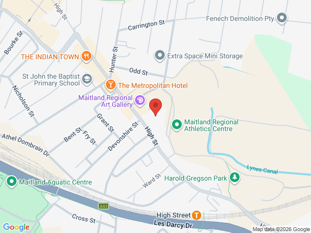 Map showing event location